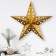 Interior star with a garland "Golden Sparks", 45 × 45 cm