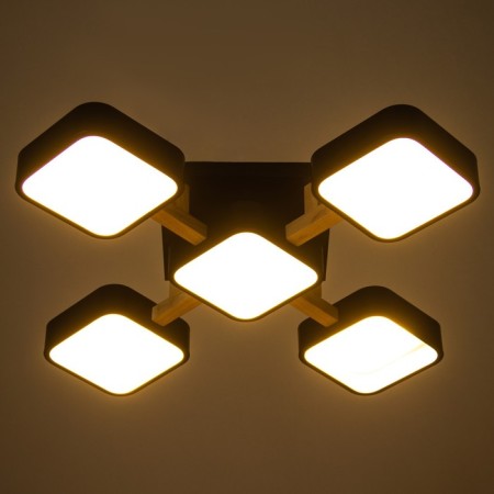 Lamp 35449/5 LED 120W 3000-6000K Black 62x62x11.5 cm Bayerlux-4
