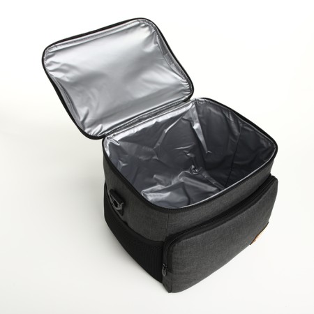 Thermal -mosquito with lightning, external pocket, 12 l, black color-2
