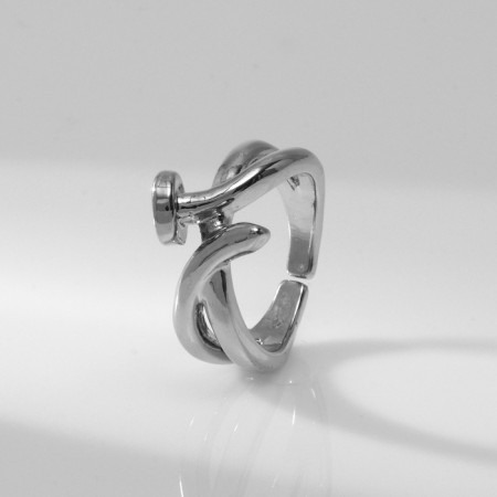 Ring Metal "Trend" nail, color silver, dimensionless-2