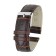 Watch strap, male, 20 mm, genuine leather, dark brown