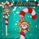 Topper decorative cane "Grandfather Frost Star" 16.7x67.5 cm