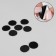 A set of adhesive -based Velcro, d = 3 cm, 4 pairs/8 pcs, black color