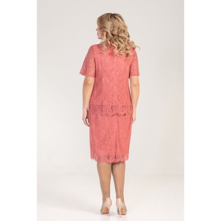 Women's skirt, size 64, pink color-3