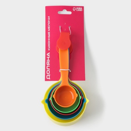 A set of measuring capacities of the VOLEAN “Shine”, 5 pcs: 30 ml, 60 ml, 80 ml, 125 ml, 250 ml-12