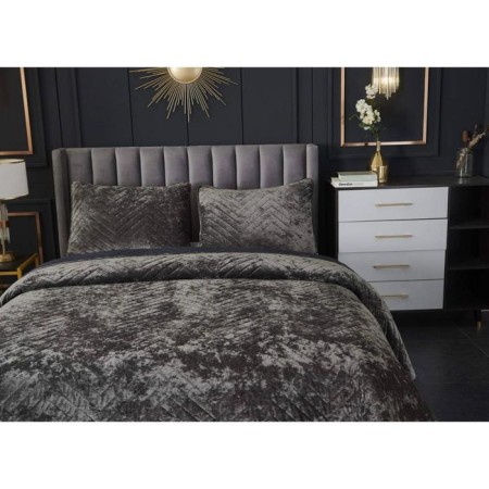 A set with a blanket "Fernand", size 240x260 cm, 50x70 cm - 2 pcs, color Stone-7