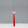 Textile suspension, plastic "Brush. Lotus" red 1.2x2.7x14.5 cm