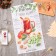 New Year's towel "Etel" recipe for mulled wine 40x70cm, 100% HL, sarzha 190g/m2