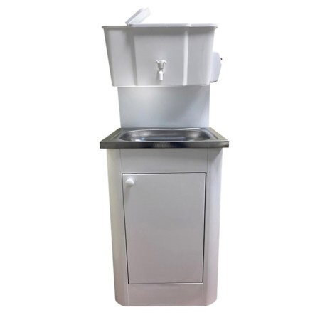 Washbuilder "Aquarius", cottage, with AVN, stainless Moika, 1200 W, 17 l, white