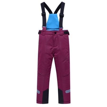 Ski pants for girls, height 98 cm, dark purple color