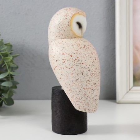 Souvenir Polystone "Owl - the ordinary of the siphu - under the wing" Sand 7.2x7.2x23.8 cm-1