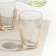 A set of glasses “SNEP”, 260 ml, 3 pcs, yellow plastic accessory