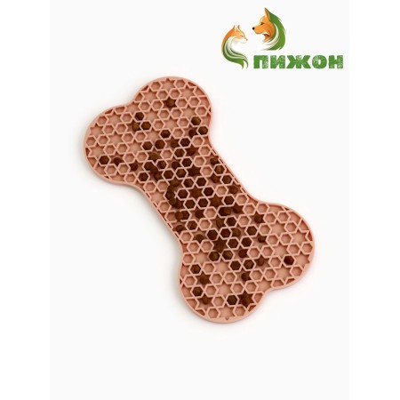 Rug for licking on suckers 11 x 20 cm, beige
