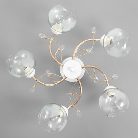 Jamma chandelier 5xe27 40W white-gold 60x60x25 cm Bayerlux-3