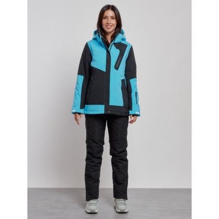 Ski costume female winter, size 48, blue color