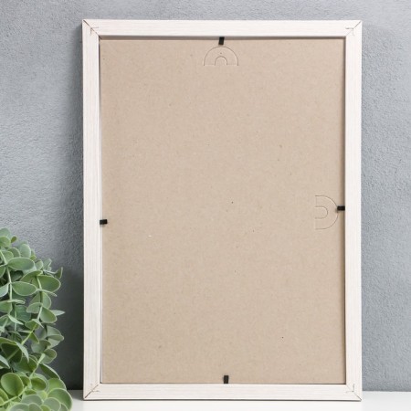 Photo frame MDF 21x30 cm. No. 6, mix, milk oak (plastic screen)-2