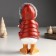 Souvenir Polystone "Goose in a down jacket with a hood with a violin" 11.5x9x21 cm