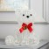 Figure Acryl. "Bear" 25 cm, 40 LED, 220V, glow warm white