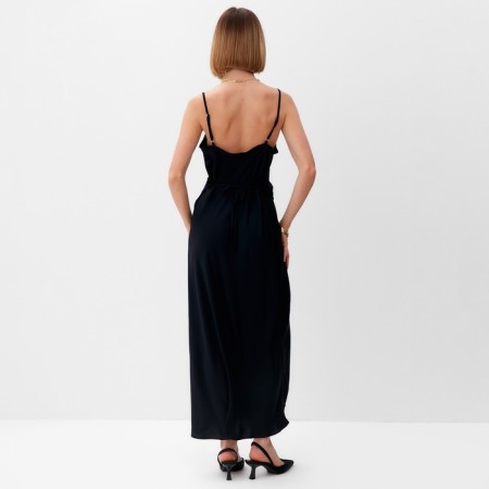 Women's dress Midy Minaku: Casual Collection Black Black, Rr. 46-4