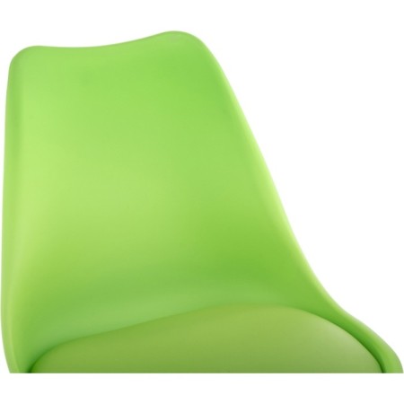 Plastic stool Bonuss array/eco -leather/plastic, natural/green 49x57x82 cm-1