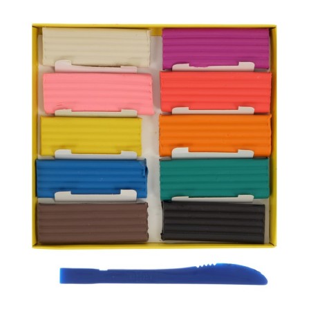 Plasticine 10 colors 140 g, gamut "Young artist", with a glass, cardboard packaging 280044-1