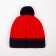 Hat for a boy, the color is red/dark blue, size 50-52