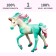 Figure "World of Fantasy: Green Foal-Snowthrough with a Color mane"