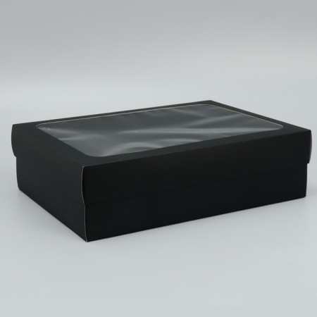 Gift box, packaging, “black”, 32 x 24 x 9 cm-2