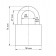 Hanging Apecs PD-02-50, D = 8 mm, blister