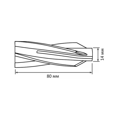 Steelrex dowel, for aerated concrete, nylon, 14x80 mm, 100 pcs-2