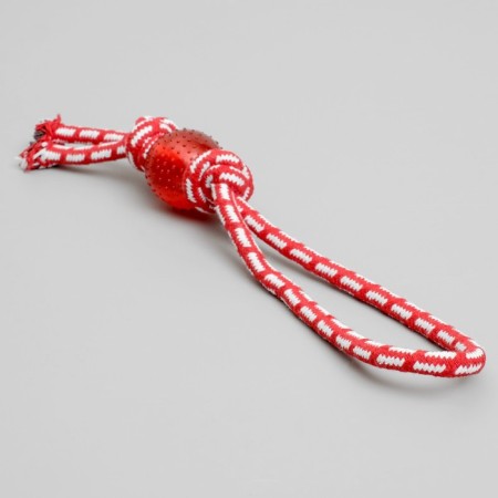 Cable toy "Knot with a ball", up to 80 g, mix of flowers-2