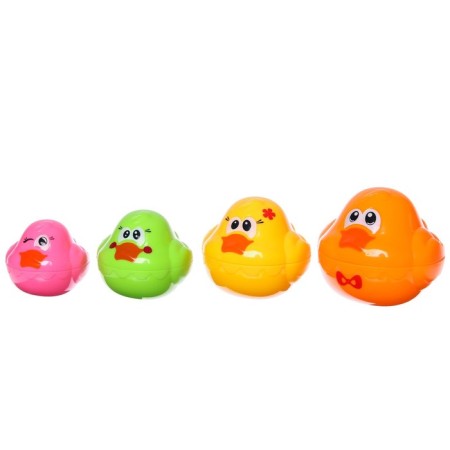 A set of bath toys "Duck - nesting doll, 4 pcs.-1