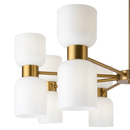 Suspended lamp Freya Fr5203PL-16BS Savia, 860x860x510 mm, E27, 16x60W, brass color-1