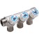 Aqualink threaded manifold, 3/4 "x3/4" x1/2 ", internal/outer, 2 outputs, with valves