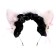 Carnival rim "anime ears" with a black bandage