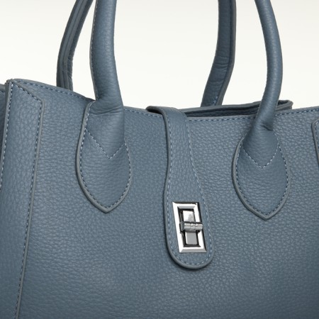 Women's bag with zipper, Textura, average size, blue color-5