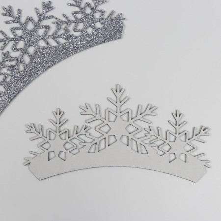 Harvesting for creativity "Crown", color graphite, 18 cm (set 2 pcs)-1