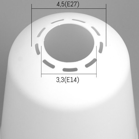 Universal "Cylinder" E14/E27 snow-white 11x11x12cm-1
