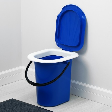Bucket-hut, h = 38 cm, 18 l, removable chair, blue