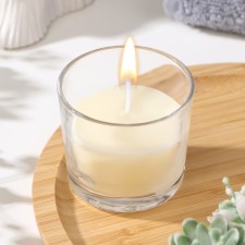 Anti -aromatic candle in a glass of Alania 
