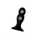 Anal sleeve Erotist Hidro M, silicone, black color, 10.5 cm