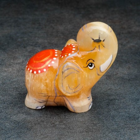 Souvenir "Indian Elephant", 6.5x6? 5 cm, selenite