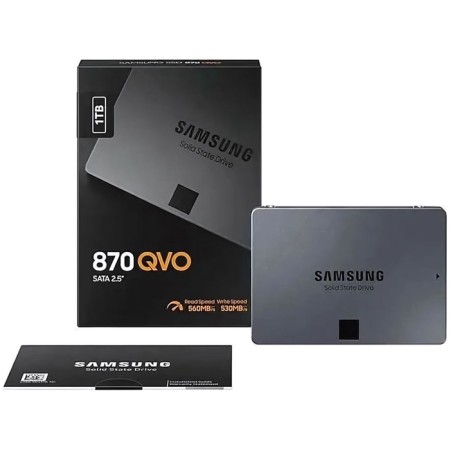 SSD Samsung 2.5 "870 QVO 1000 GB SATA III 4BIT MLC (QLC) MZ-77Q1T0BW-7