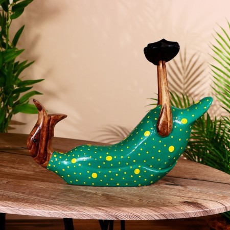 Stand for a bottle "Duck in green" tree 30x20x25 cm-2