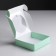 Gift box team with a window, green, 11.5 x 11.5 x 3 cm