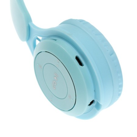 Wireless headphones Y08R, invoices, children's, BT 5.1, backlight, 400 mAh, blue-6