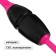 Bulas for rhythmic gymnastics inserted Grace Dance, 46 cm, pink/black color