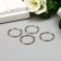 Connecting ring metal silver 2.2x2.2 cm set 50 pcs