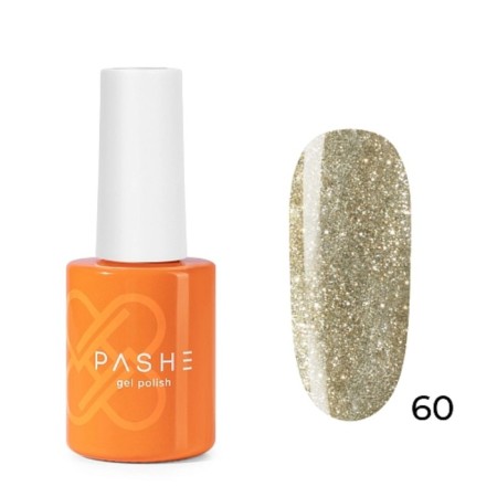 Color gel polish Pashe Atelier, No. 60 gold sand, 9 ml