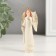 Souvenir Polystone Suspension "Angel with a chick in his hand" 4.5x4x10.5 cm